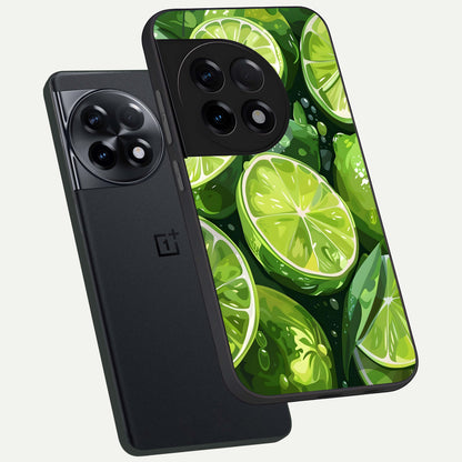  Green Kawasaki phone case For OnePlus 11R showing premium glass back cover with detailed artwork