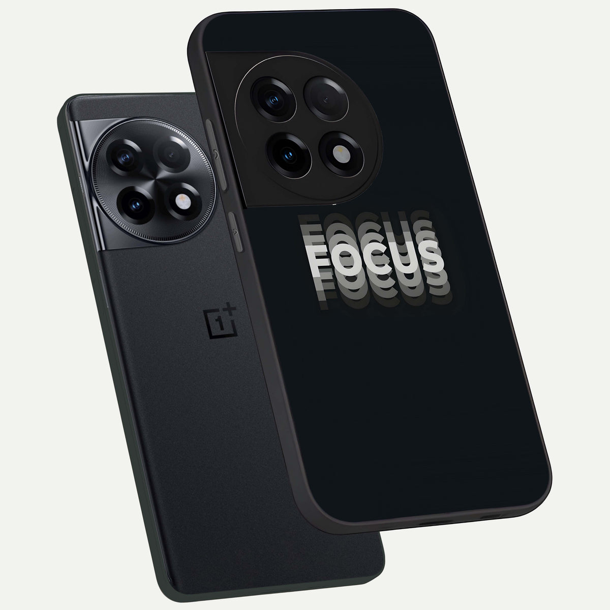  Mono Focus Vision phone case For OnePlus 11R showing premium glass back cover with detailed artwork