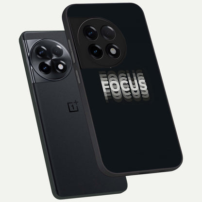  Mono Focus Vision phone case For OnePlus 11R showing premium glass back cover with detailed artwork