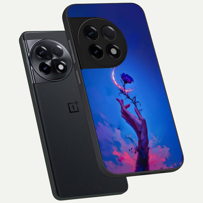  Mystic Hand phone case For OnePlus 11R showing premium glass back cover with detailed artwork