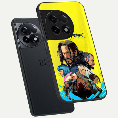  Neon Rebel Genesis phone case For OnePlus 11R showing premium glass back cover with detailed artwork