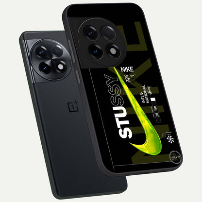  Neon Street Edition phone case For OnePlus 11R showing premium glass back cover with detailed artwork