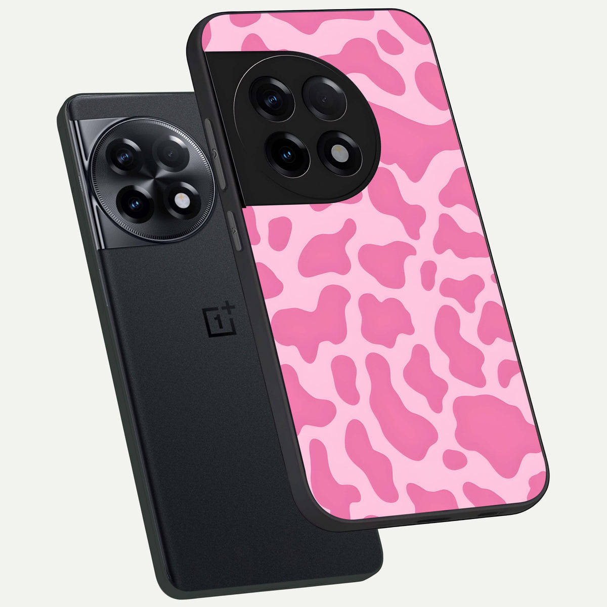  Pinkish Scenery phone case For OnePlus 11R showing premium glass back cover with detailed artwork