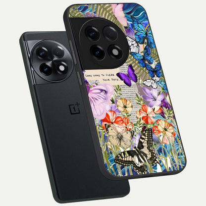 Storm Path Bloom phone case For OnePlus 11R showing premium glass back cover with detailed artwork