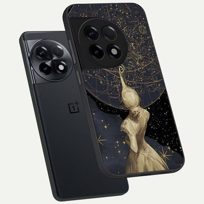  Taylor Swift Girl phone case For OnePlus 11R showing premium glass back cover with detailed artwork