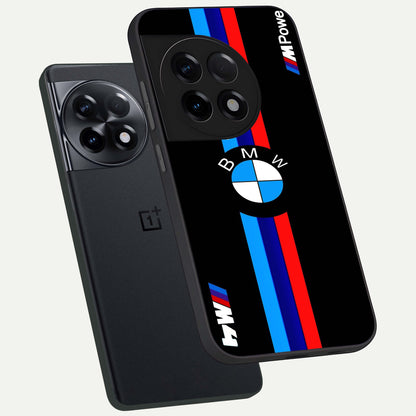  Turbo BMW Beast phone case For OnePlus 11R showing premium glass back cover with detailed artwork