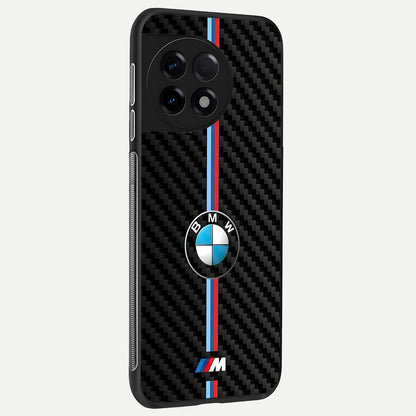  BMW Pattern back cover For OnePlus 11R slim fit glass case with vibrant aesthetic design
