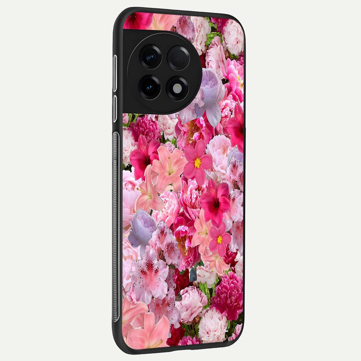  Bloom Crush Fantasy back cover For OnePlus 11R slim fit glass case with vibrant aesthetic design