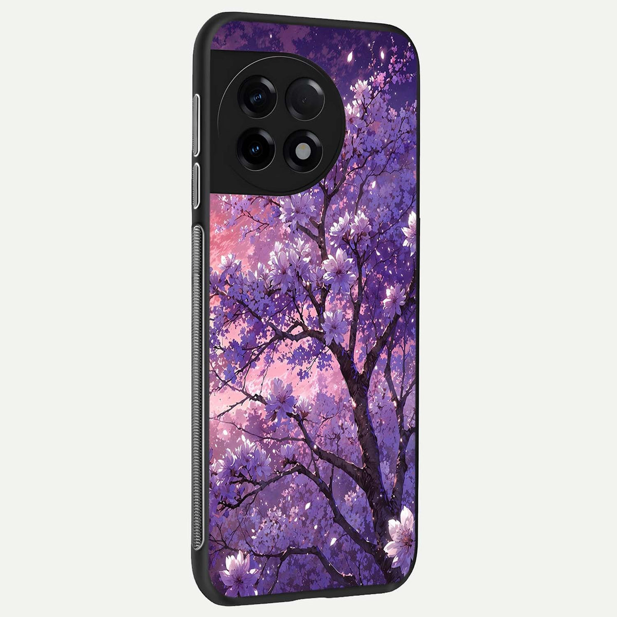  Blossom Tree back cover For OnePlus 11R slim fit glass case with vibrant aesthetic design