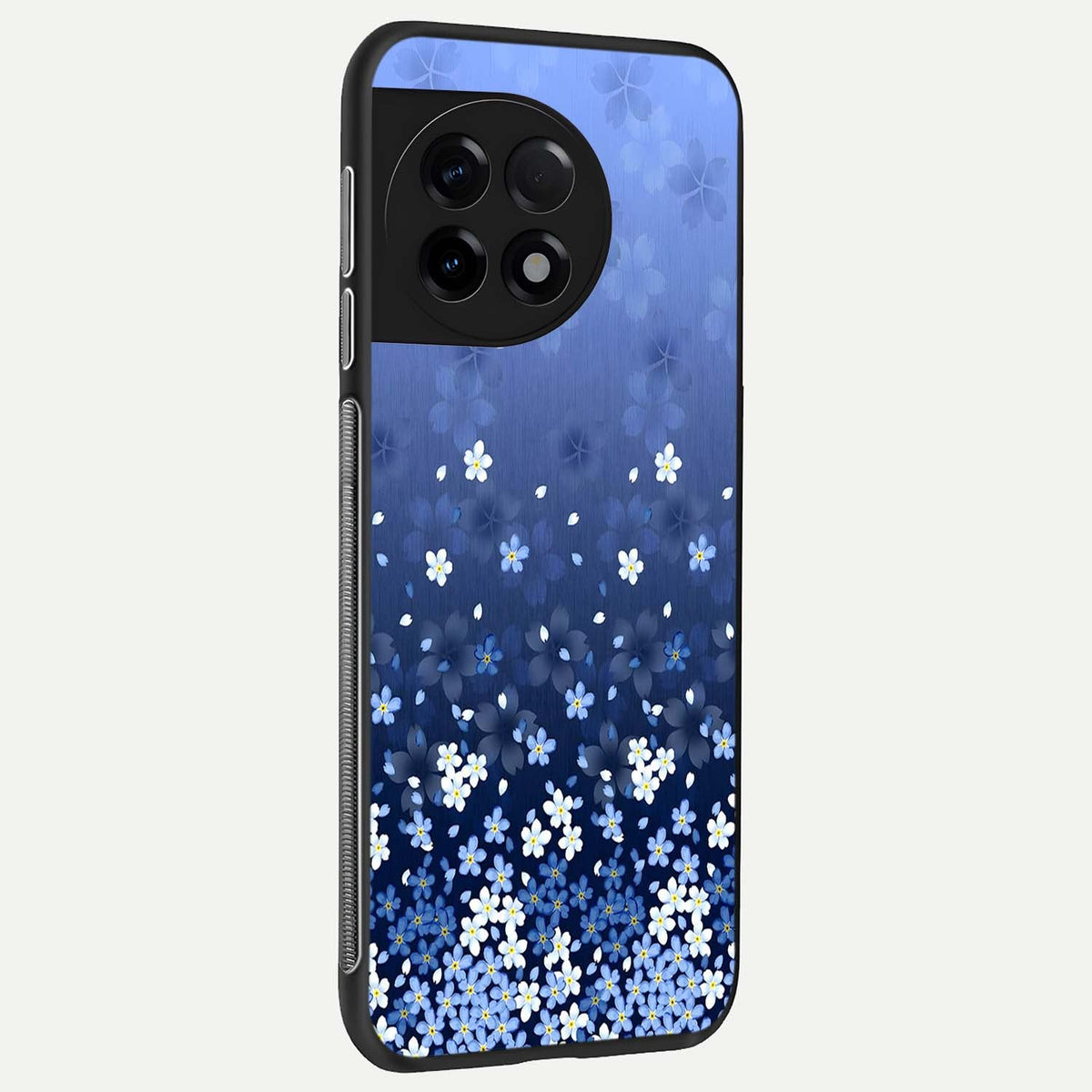  Blue Starry back cover For OnePlus 11R slim fit glass case with vibrant aesthetic design