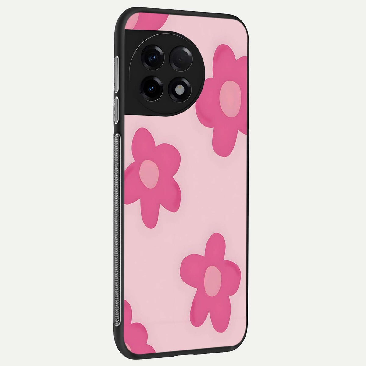  Candy Bloom Dreams back cover For OnePlus 11R slim fit glass case with vibrant aesthetic design