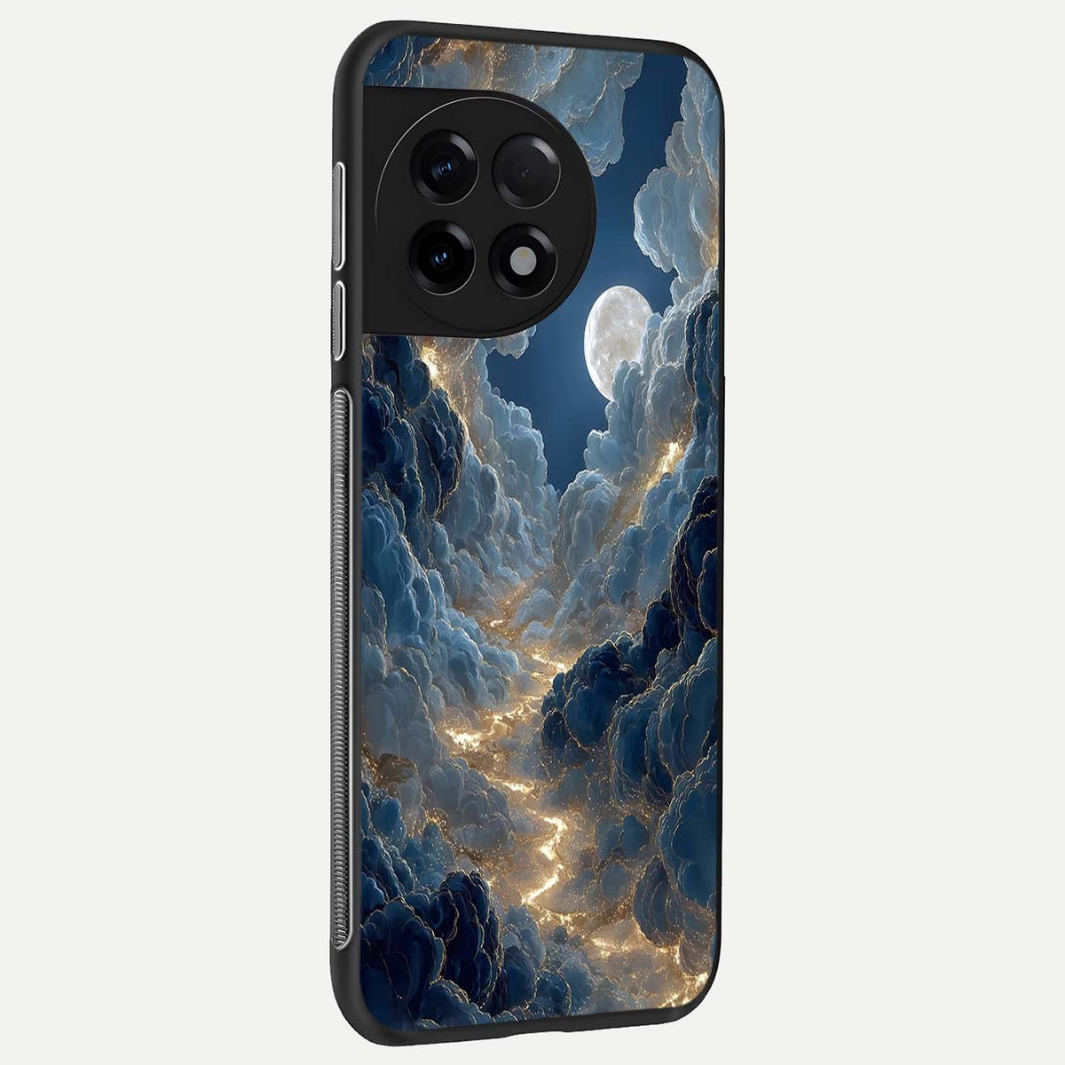  Celestial Cloud Road back cover For OnePlus 11R slim fit glass case with vibrant aesthetic design