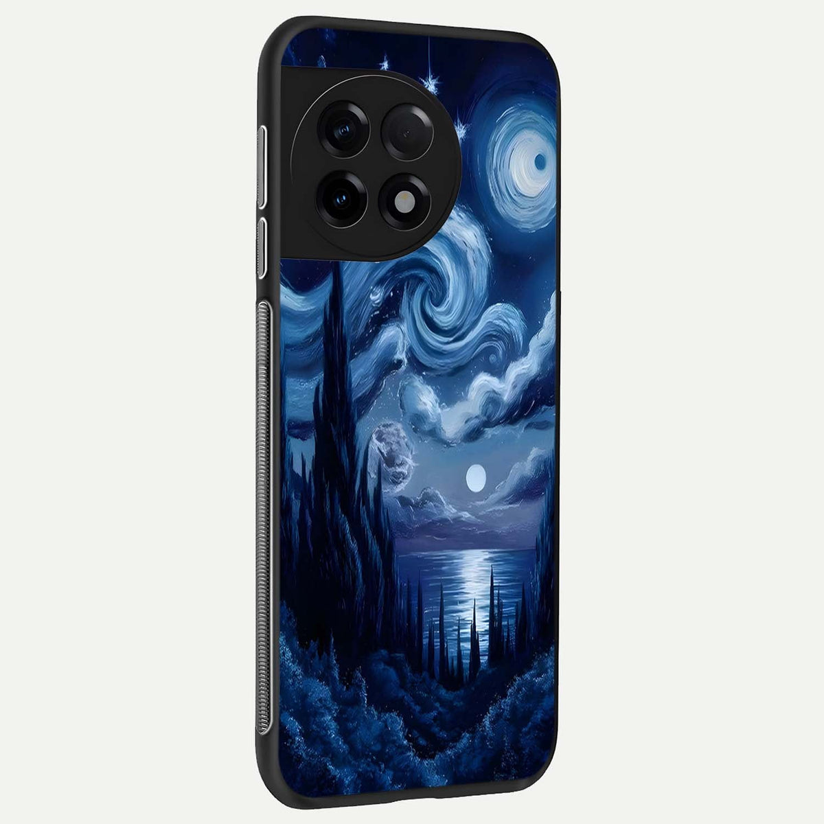  Celestial Dream Van Gogh back cover For OnePlus 11R slim fit glass case with vibrant aesthetic design