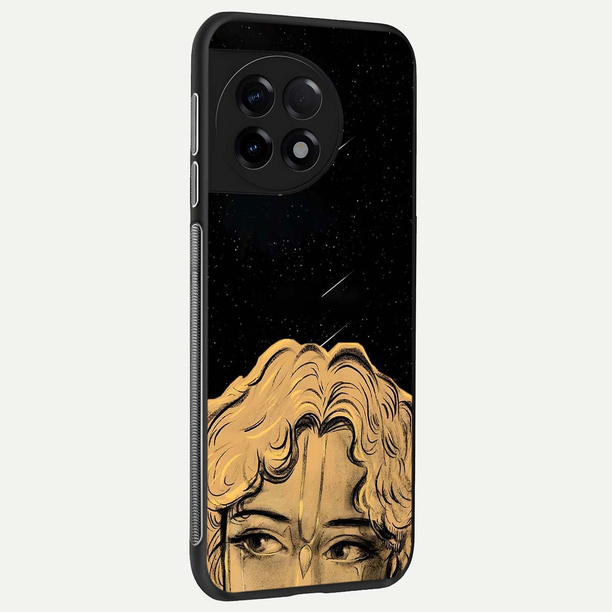  Celestial Gods Plan back cover For OnePlus 11R slim fit glass case with vibrant aesthetic design