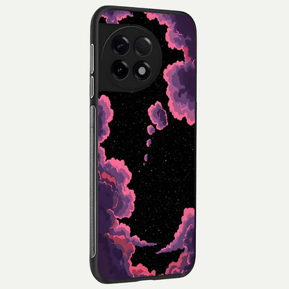  Cosmic Cloud Journey back cover For OnePlus 11R slim fit glass case with vibrant aesthetic design