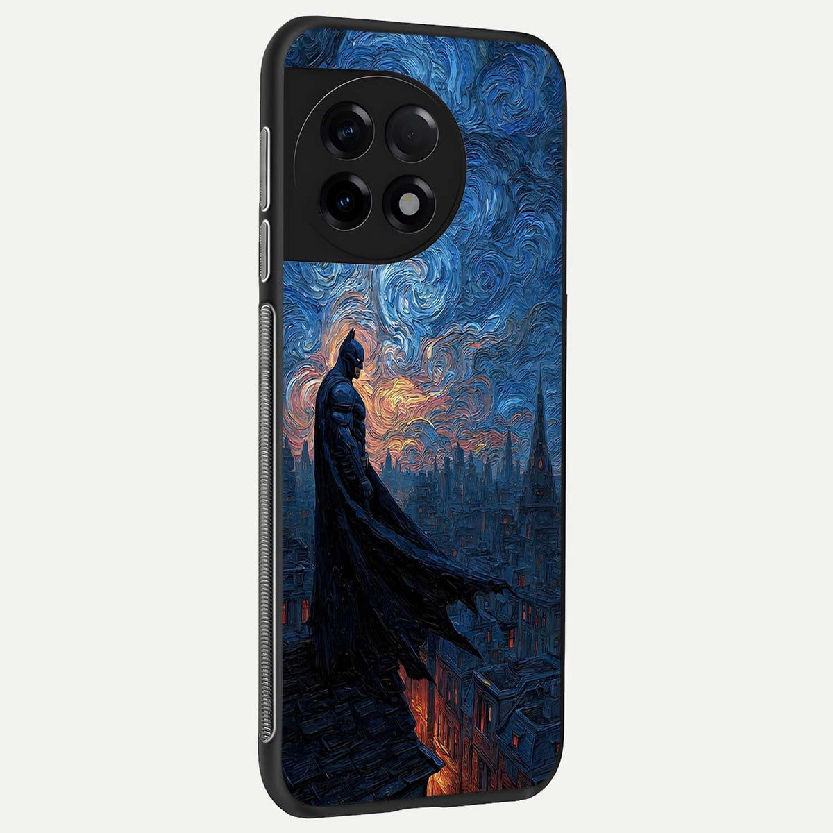  Dark Knight Dusk back cover For OnePlus 11R slim fit glass case with vibrant aesthetic design