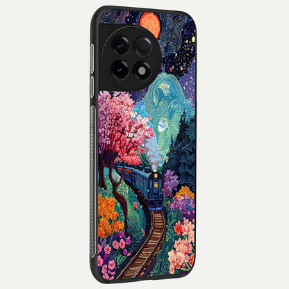  Digital Art back cover For OnePlus 11R slim fit glass case with vibrant aesthetic design