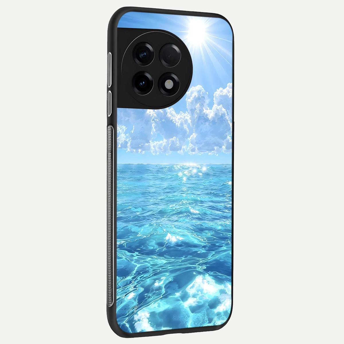  Endless Ocean Horizon back cover For OnePlus 11R slim fit glass case with vibrant aesthetic design