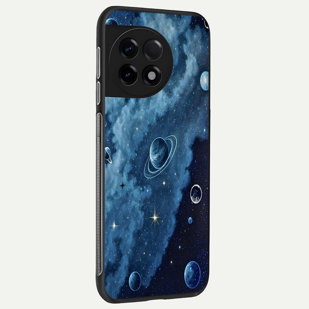  Galaxy Dream Space back cover For OnePlus 11R slim fit glass case with vibrant aesthetic design