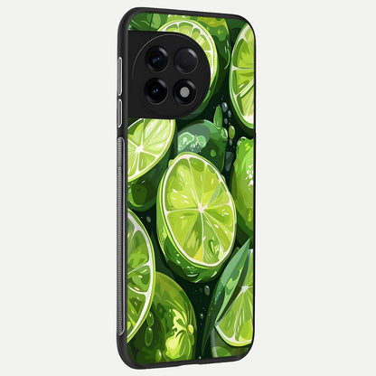  Green Kawasaki back cover For OnePlus 11R slim fit glass case with vibrant aesthetic design