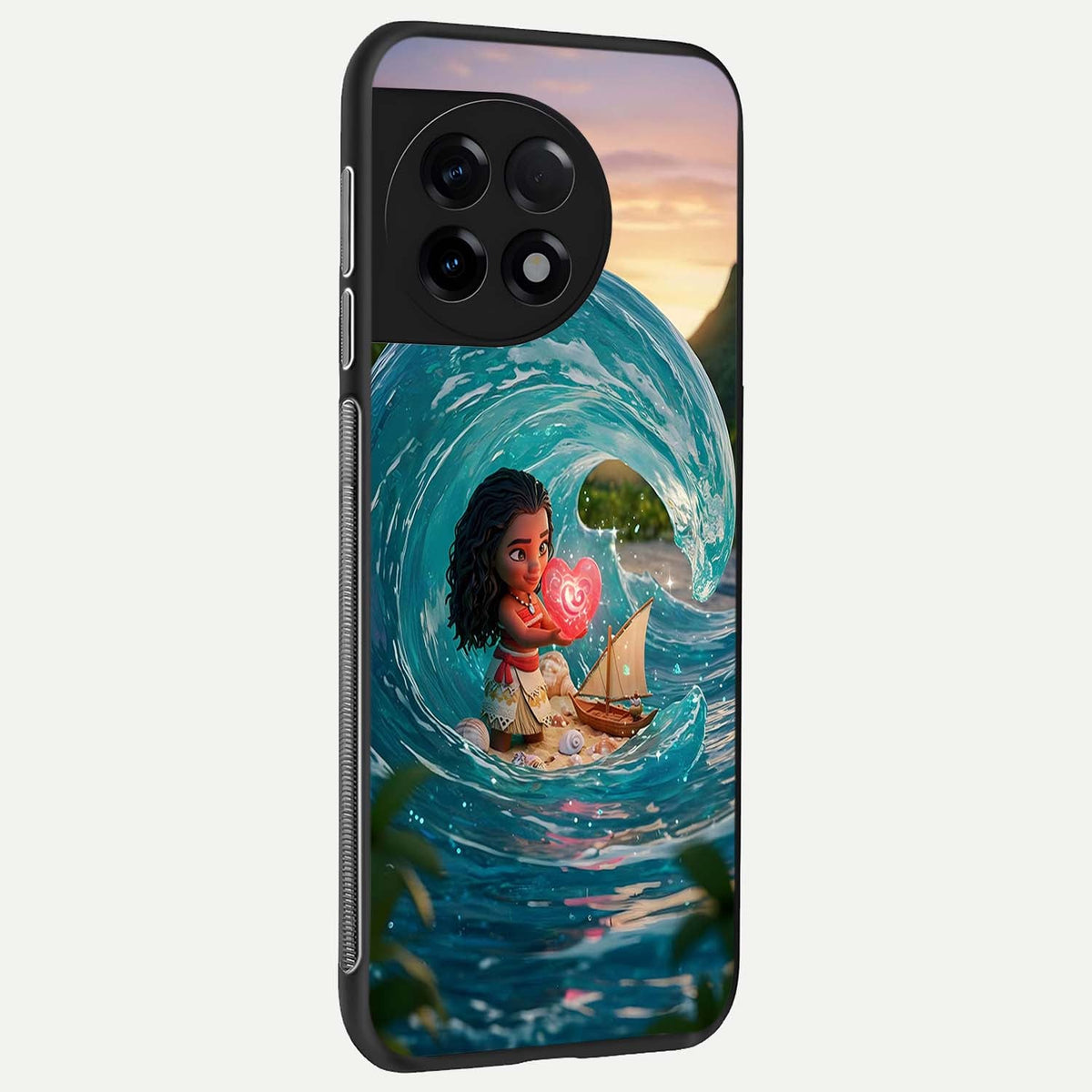  Heart of Ocean back cover For OnePlus 11R slim fit glass case with vibrant aesthetic design