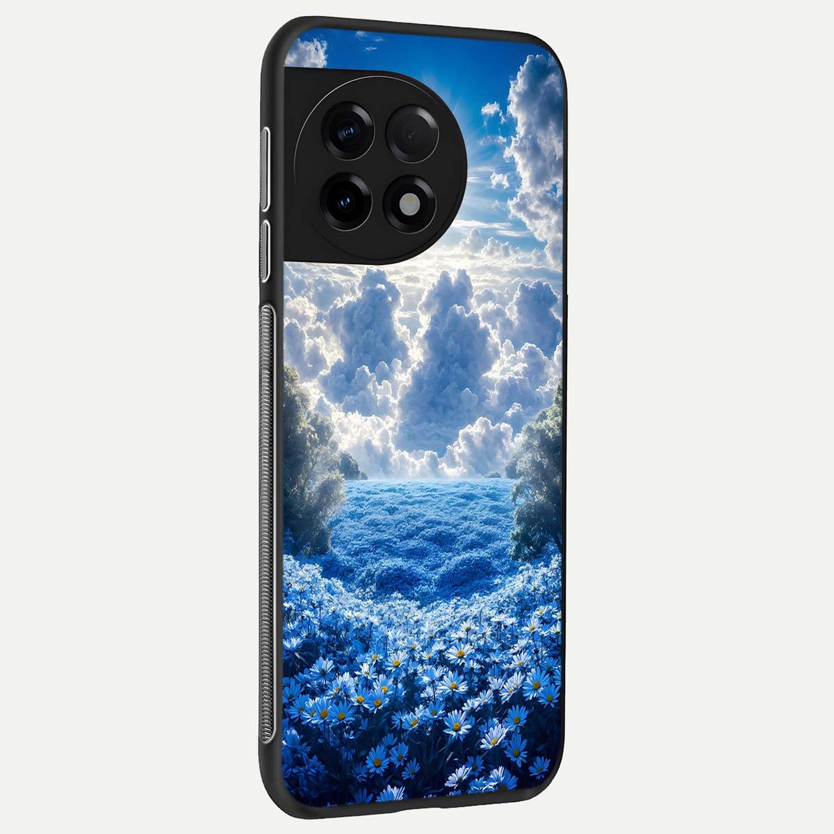  Heavenly Daisy Horizon back cover For OnePlus 11R slim fit glass case with vibrant aesthetic design
