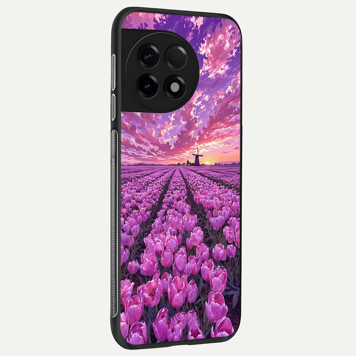  Lavender Dream Skies back cover For OnePlus 11R slim fit glass case with vibrant aesthetic design