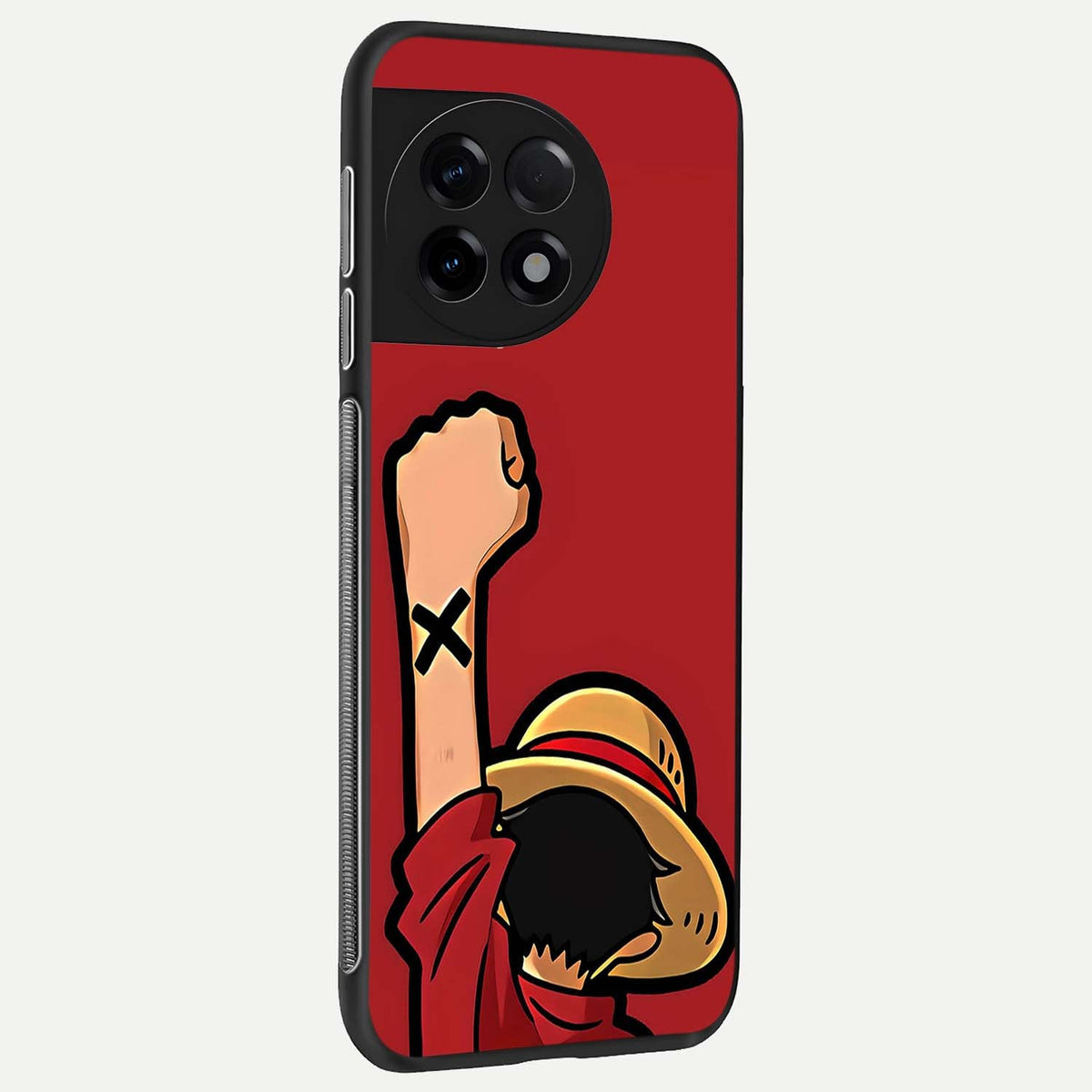  Luffy X Spirit back cover For OnePlus 11R slim fit glass case with vibrant aesthetic design