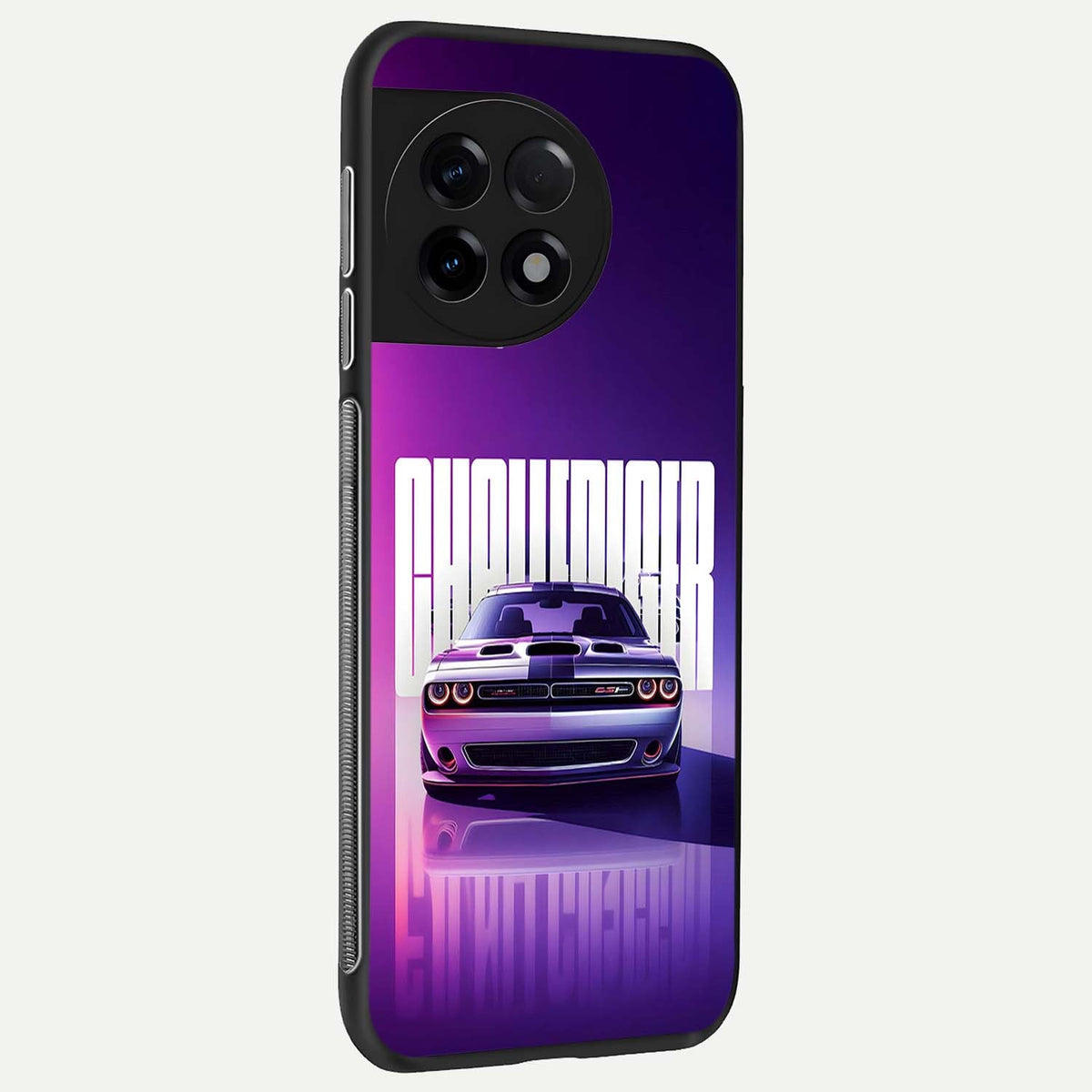  Midnight Muscle Ride back cover For OnePlus 11R slim fit glass case with vibrant aesthetic design