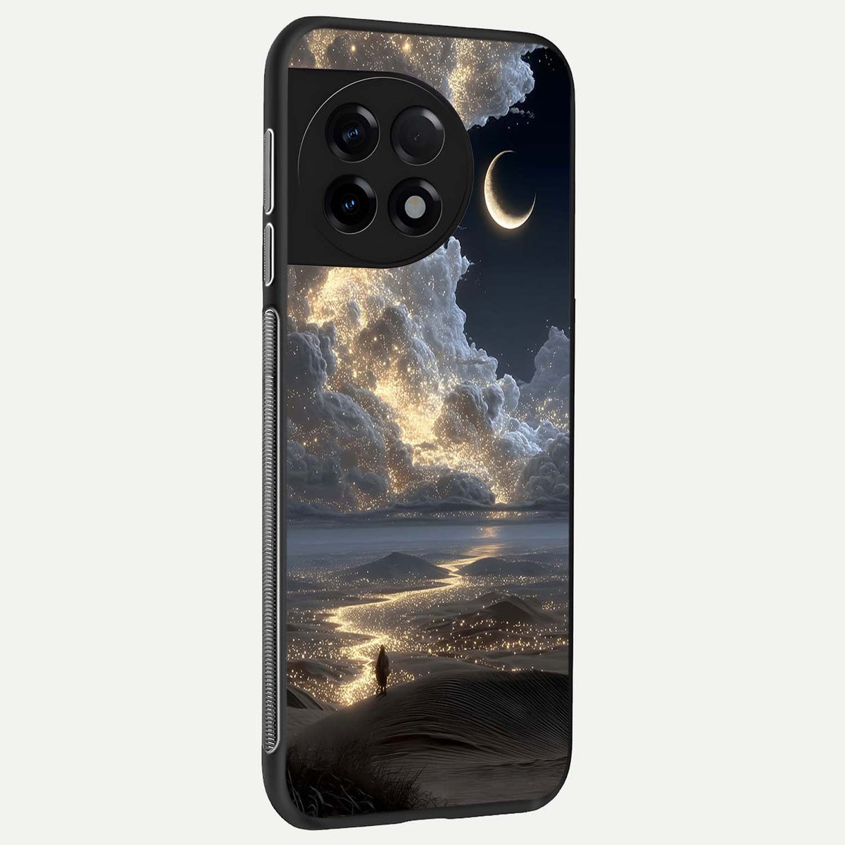  Moonlight Spark Path back cover For OnePlus 11R slim fit glass case with vibrant aesthetic design