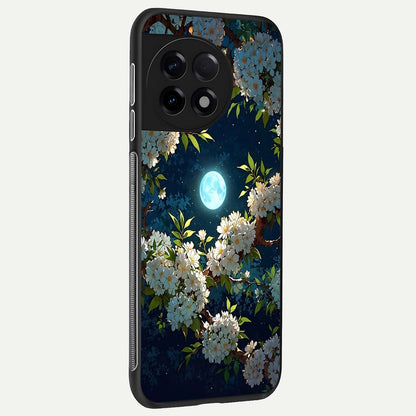  Moonlit Blossom Dream back cover For OnePlus 11R slim fit glass case with vibrant aesthetic design