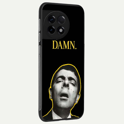  Mr Bean Damn back cover For OnePlus 11R slim fit glass case with vibrant aesthetic design
