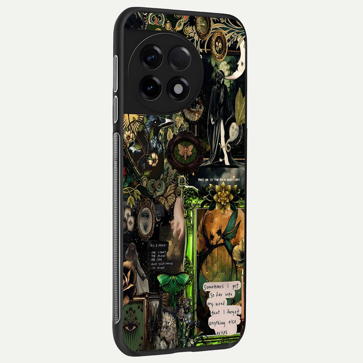  Mystic Woods Secret back cover For OnePlus 11R slim fit glass case with vibrant aesthetic design