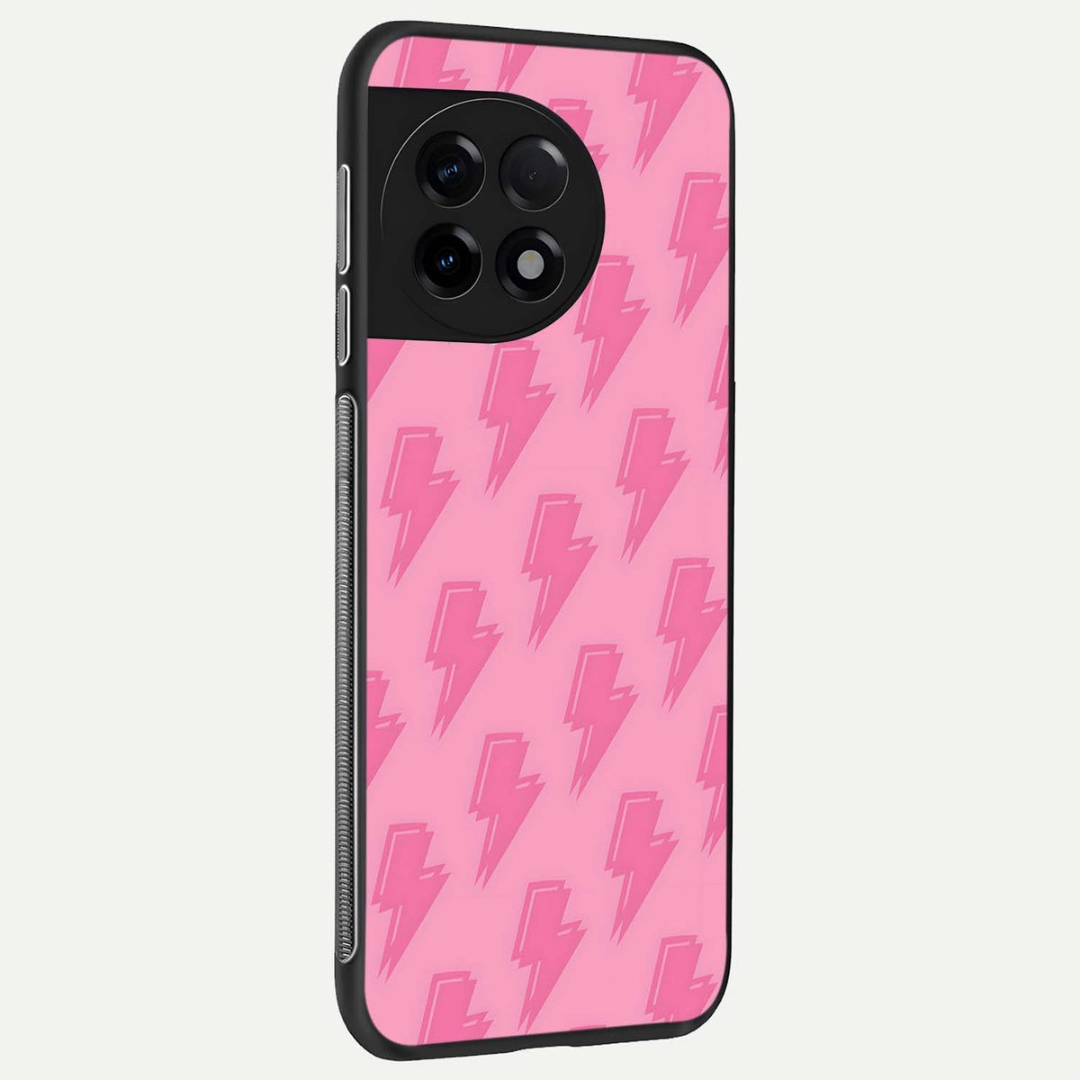  Pink Moo Magic back cover For OnePlus 11R slim fit glass case with vibrant aesthetic design