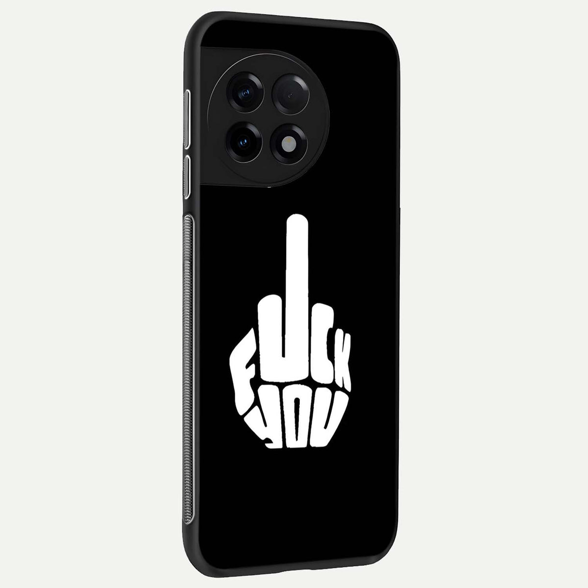  Rebel Mode On back cover For OnePlus 11R slim fit glass case with vibrant aesthetic design