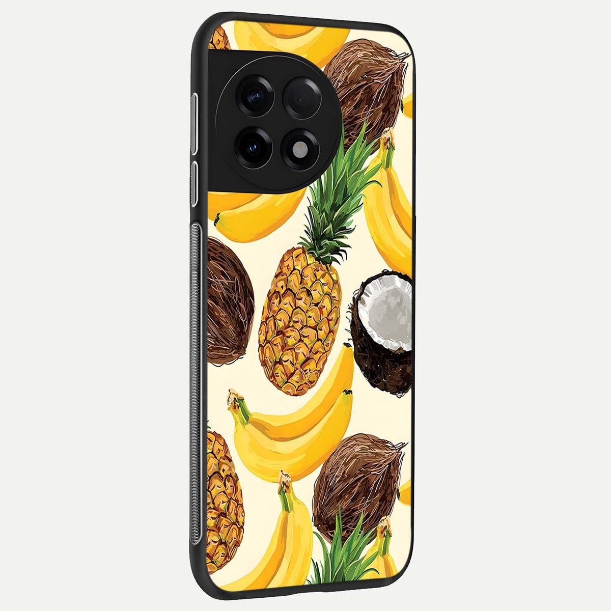  Tropical Fruit Mood back cover For OnePlus 11R slim fit glass case with vibrant aesthetic design