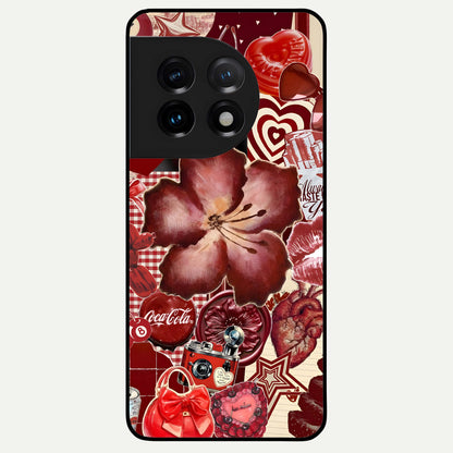  Aesthetic Little Freak Glass Case For OnePlus 11 back cover – full design glossy printed glass finish