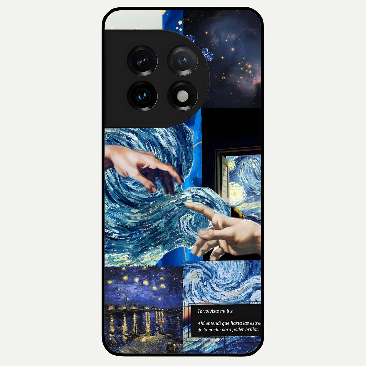  Aesthetic Vando Hands Glass Case For OnePlus 11 back cover – full design glossy printed glass finish