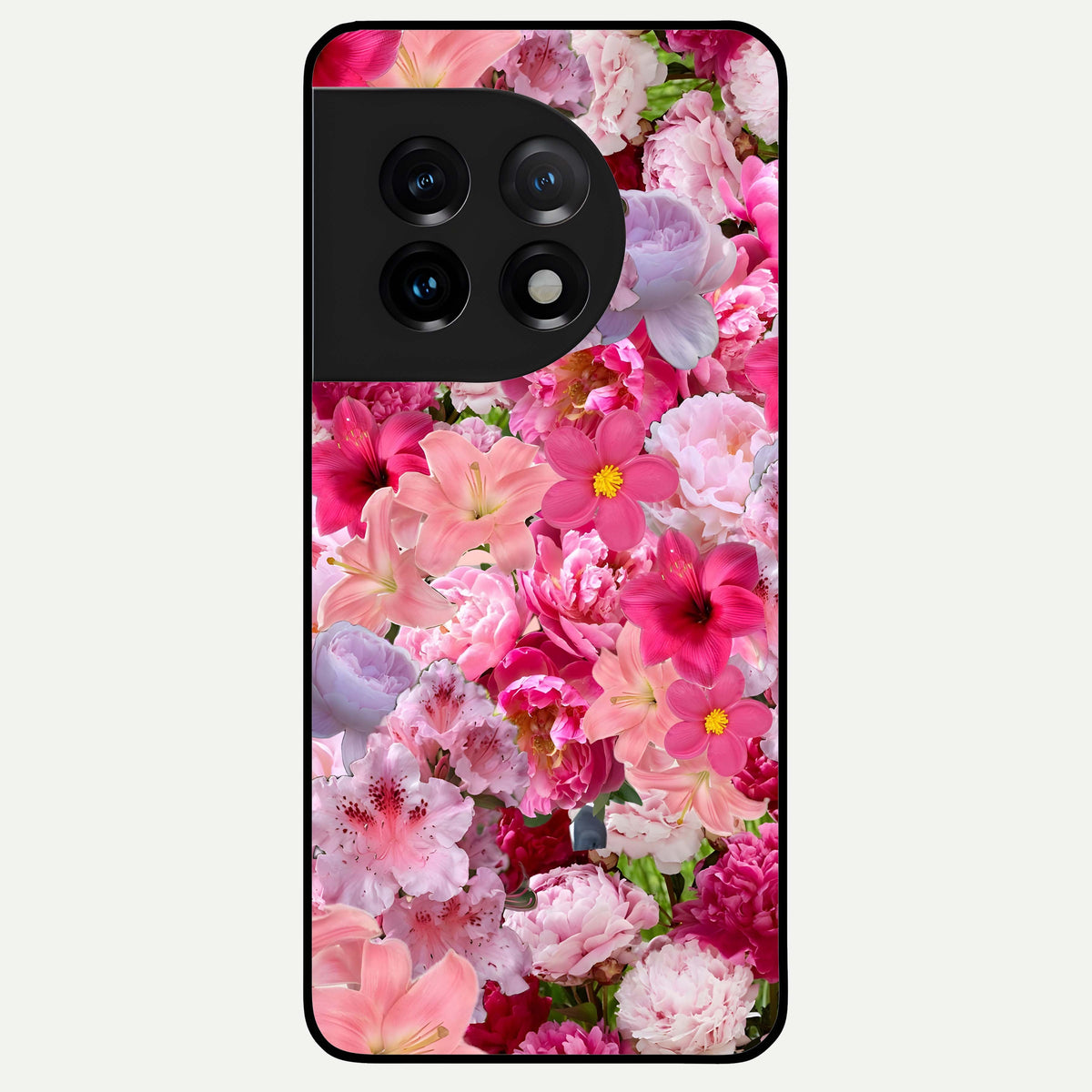  Bloom Crush Fantasy Glass Case For OnePlus 11 back cover – full design glossy printed glass finish