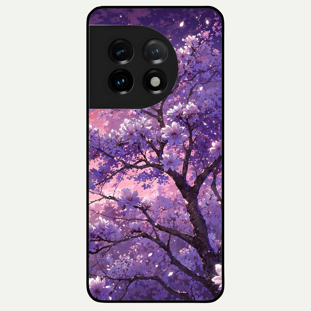  Blossom Tree Glass Case For OnePlus 11 back cover – full design glossy printed glass finish