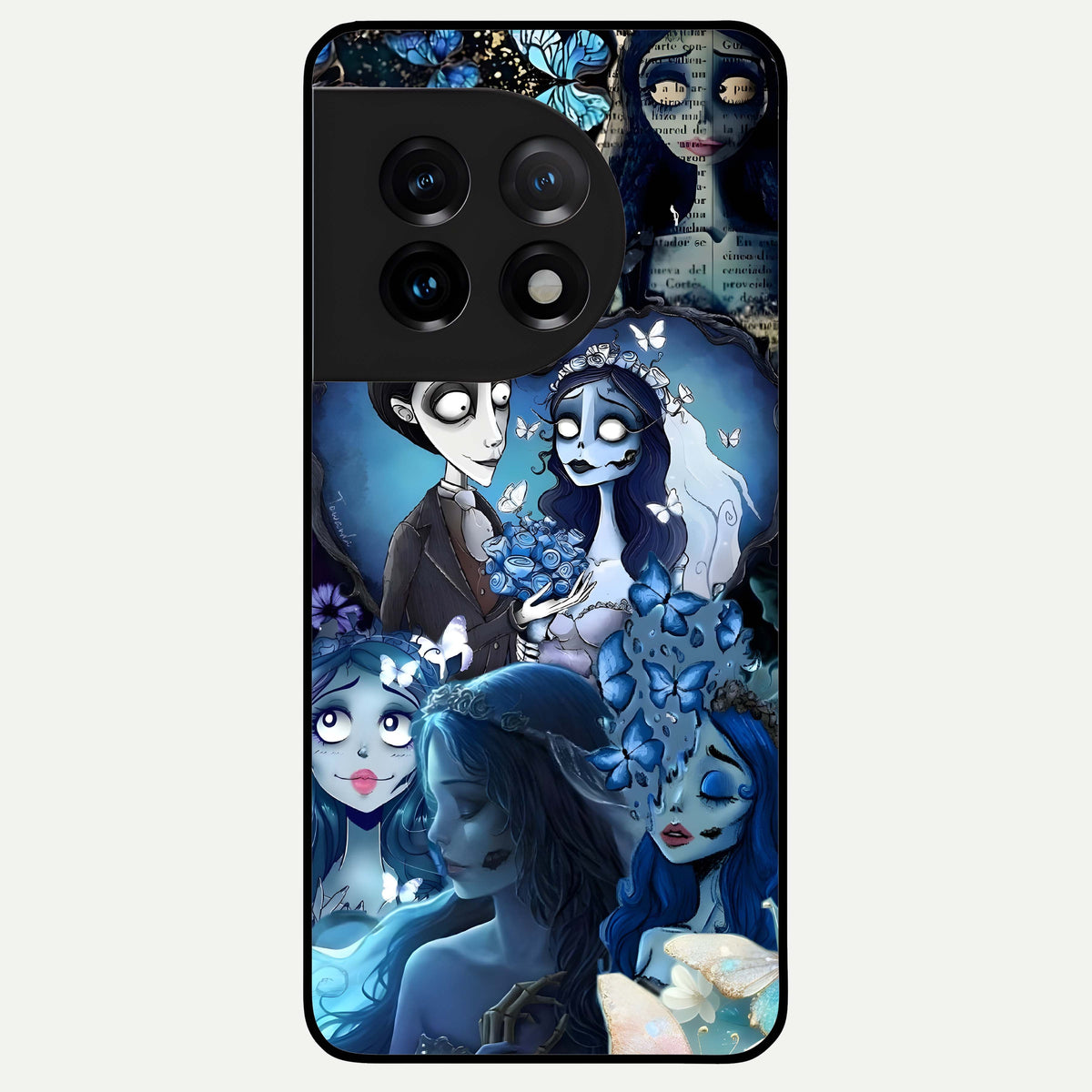  Butterfly Ghost Soul Glass Case For OnePlus 11 back cover – full design glossy printed glass finish