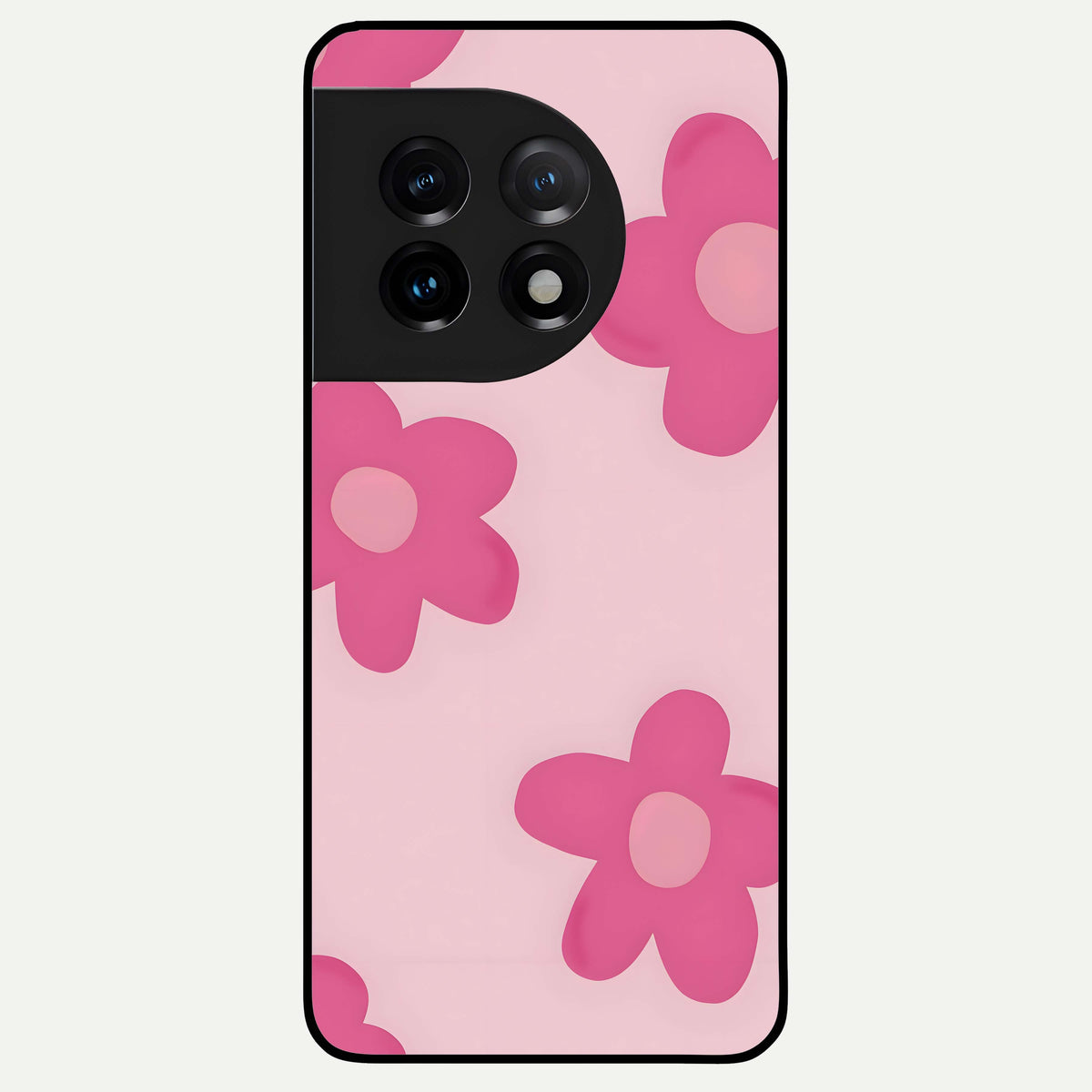  Candy Bloom Dreams Glass Case For OnePlus 11 back cover – full design glossy printed glass finish
