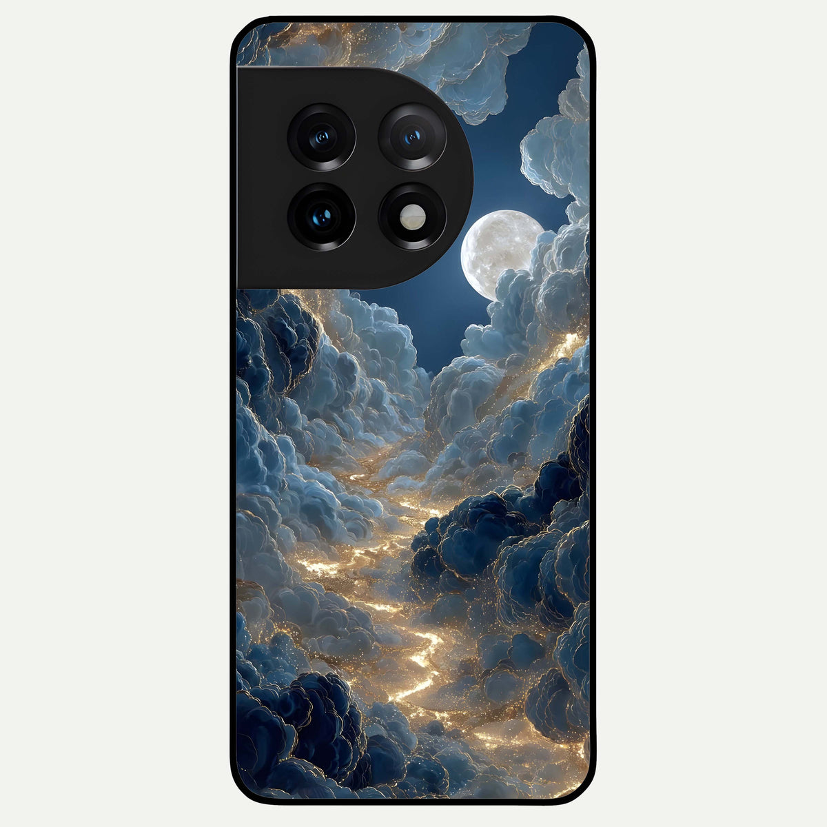  Celestial Cloud Road Glass Case For OnePlus 11 back cover – full design glossy printed glass finish