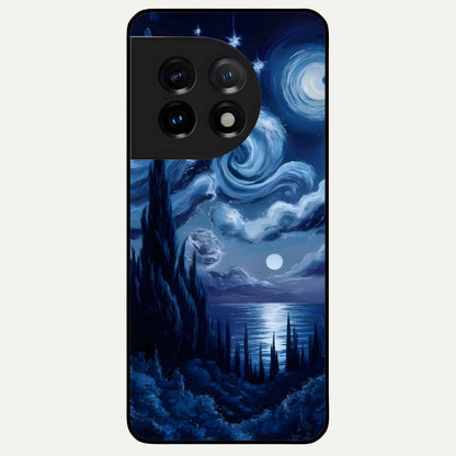  Celestial Dream Van Gogh Glass Case For OnePlus 11 back cover – full design glossy printed glass finish