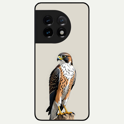  Clever Eagle Glass Case For OnePlus 11 back cover – full design glossy printed glass finish