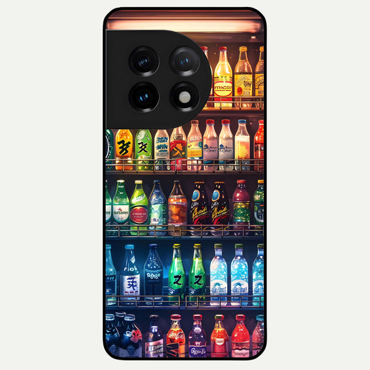  Colorfull Tree Glass Case For OnePlus 11 back cover – full design glossy printed glass finish
