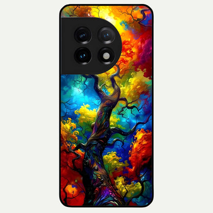  Colorful Soda Bottles Glass Case For OnePlus 11 back cover – full design glossy printed glass finish