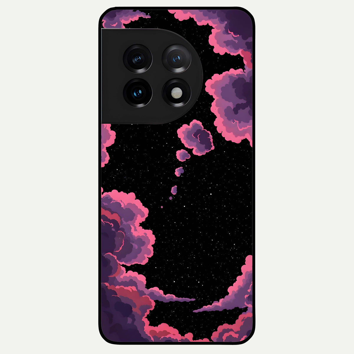  Cosmic Cloud Journey Glass Case For OnePlus 11 back cover – full design glossy printed glass finish