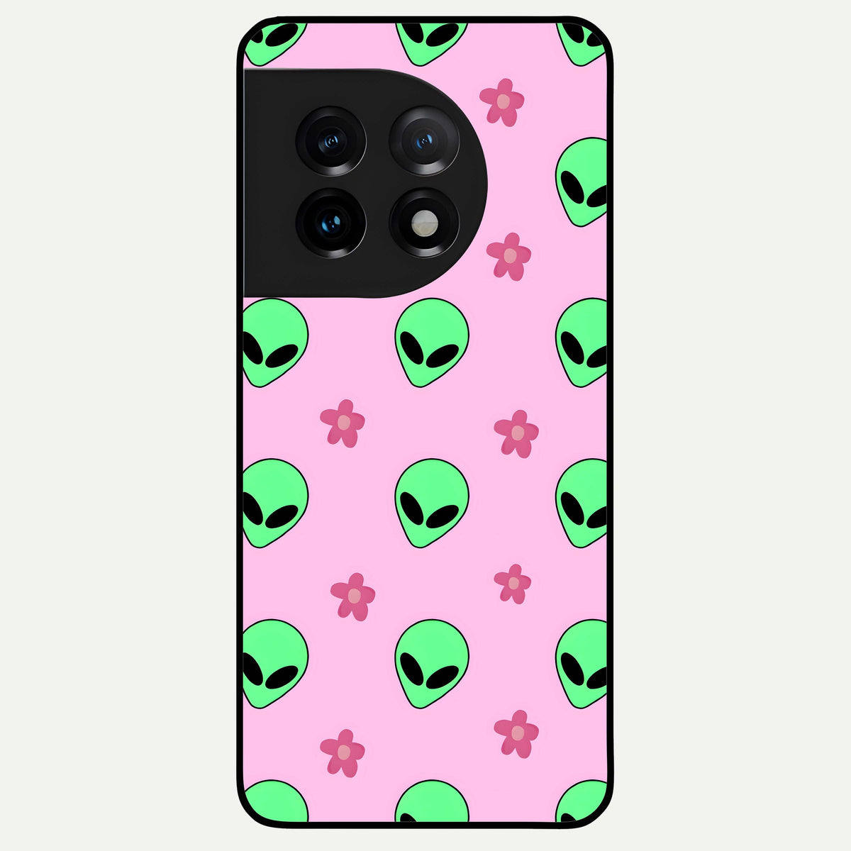  Cosmic Cute Crush Glass Case For OnePlus 11 back cover – full design glossy printed glass finish