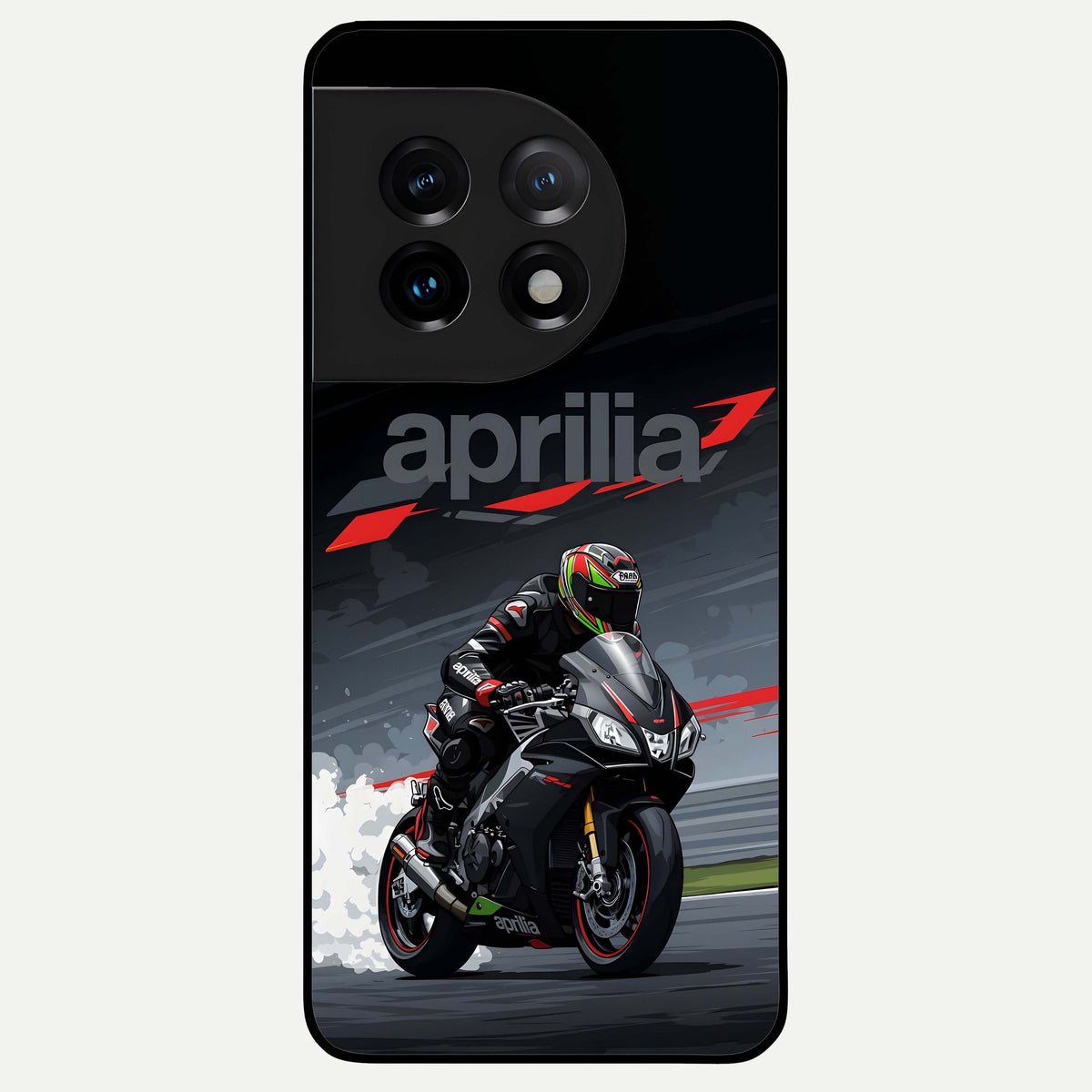  Dark Aprilla Glass Case For OnePlus 11 back cover – full design glossy printed glass finish